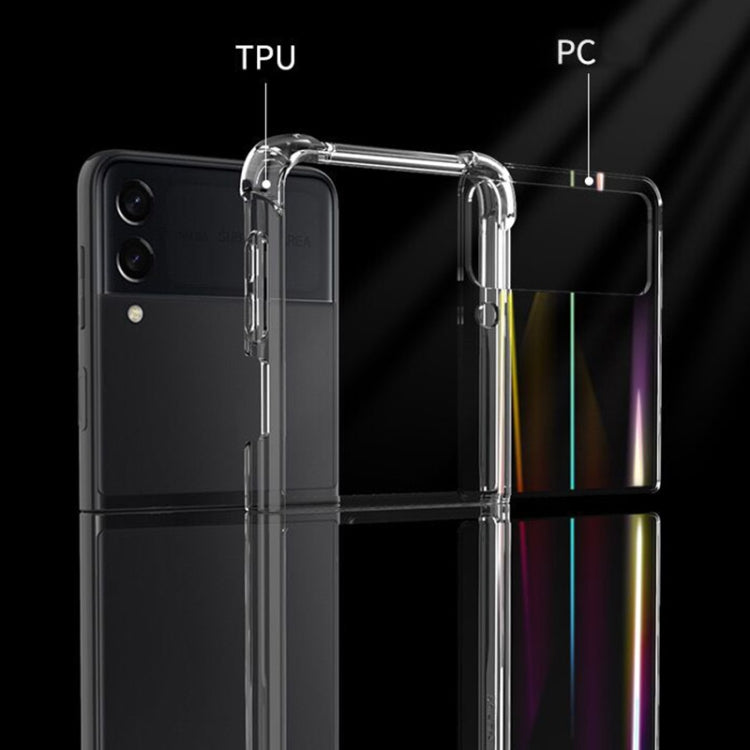 For Samsung Galaxy Z Flip3 5G Aurora PC + TPU Clear Four-corner Shockproof Protective Case For Samsung Galaxy Z Flip3 5G Aurora PC + TPU Clear Four-corner Shockproof Protective Case