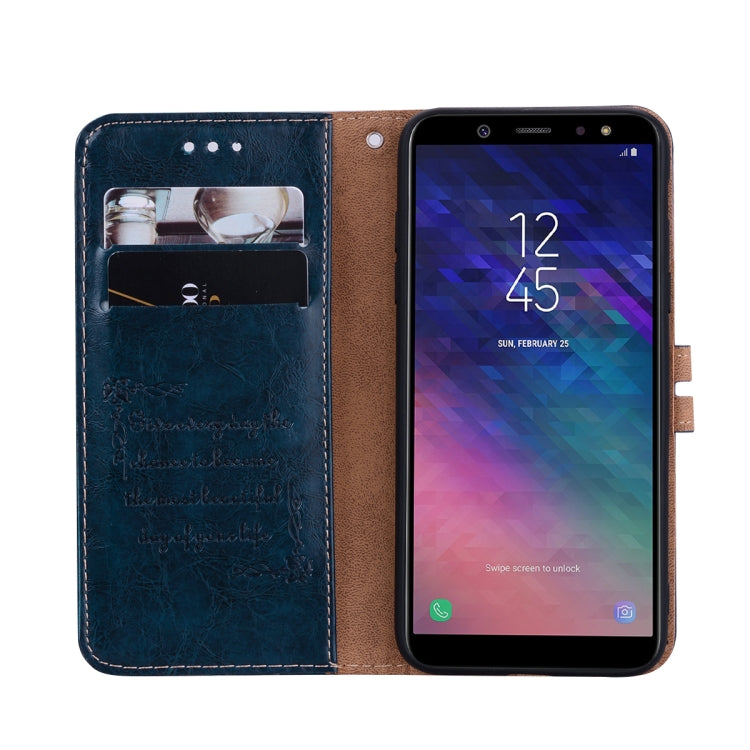 Business Style Oil Wax Texture Horizontal Flip Leather Case for Galaxy A6 (2018), with Holder & Card Slots & Wallet Business Style Oil Wax Texture Horizontal Flip Leather Case for Galaxy A6 (2018), with Holder & Card Slots & Wallet