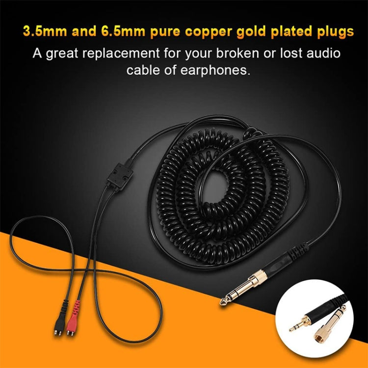 ZS0095 For Sennheiser HD25 / HD560 / HD540 / HD430 / HD250 Earphone Spring Cable, Cable Length: 1.5m-5m ZS0095 For Sennheiser HD25 / HD560 / HD540 / HD430 / HD250 Earphone Spring Cable, Cable Length: 1.5m-5m