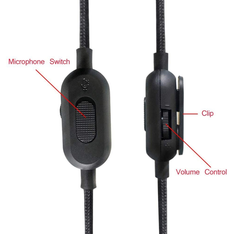 ZS0159 For Logitech G433 / G233 / G Pro / G Pro X 3.5mm Male to Male Gaming Headset Audio Cable with Wire-controlled, Cable Length: 2m ZS0159 For Logitech G433 / G233 / G Pro / G Pro X 3.5mm Male to Male Gaming Headset Audio Cable with Wire-controlled, Cable Length: 2m