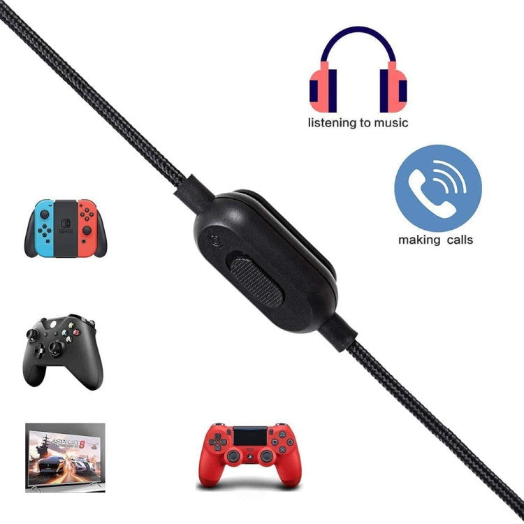 ZS0159 For Logitech G433 / G233 / G Pro / G Pro X 3.5mm Male to Male Gaming Headset Audio Cable with Wire-controlled, Cable Length: 2m ZS0159 For Logitech G433 / G233 / G Pro / G Pro X 3.5mm Male to Male Gaming Headset Audio Cable with Wire-controlled, Cable Length: 2m