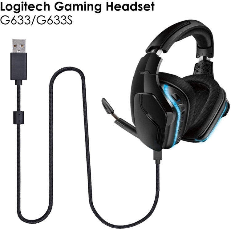 ZS0155 For Logitech G633 / G633s USB Headset Audio Cable Support Call / Headset Lighting, Cable Length: 2m ZS0155 For Logitech G633 / G633s USB Headset Audio Cable Support Call / Headset Lighting, Cable Length: 2m