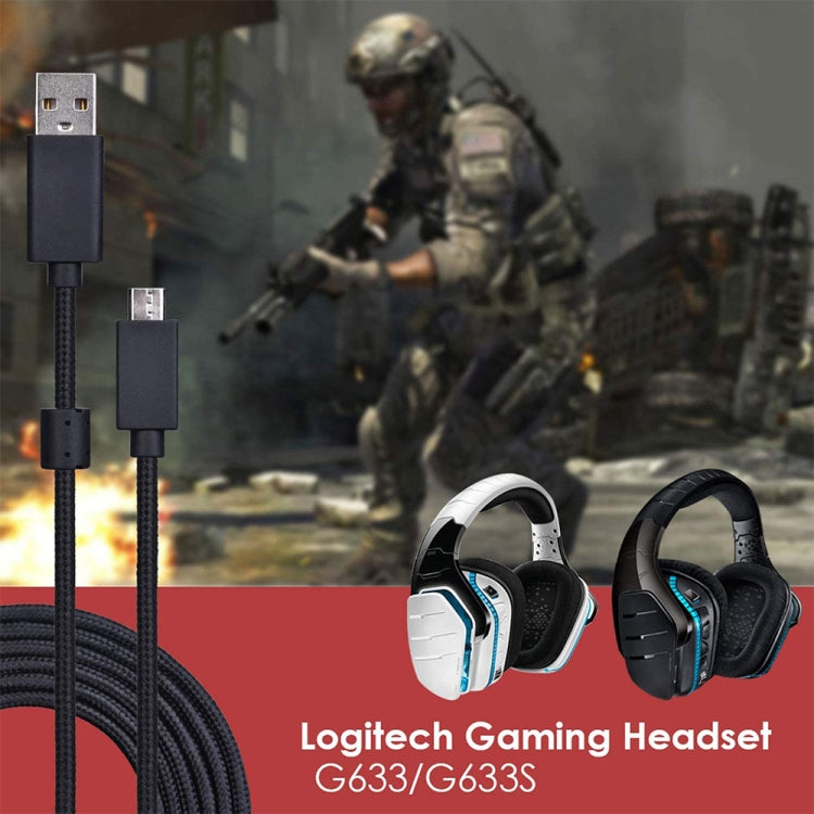 ZS0155 For Logitech G633 / G633s USB Headset Audio Cable Support Call / Headset Lighting, Cable Length: 2m ZS0155 For Logitech G633 / G633s USB Headset Audio Cable Support Call / Headset Lighting, Cable Length: 2m