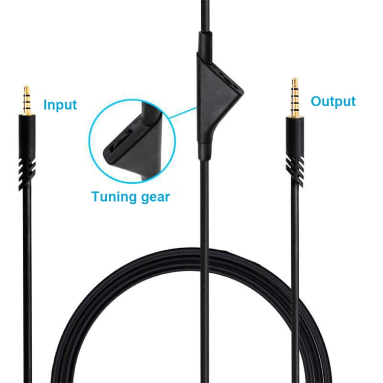 ZS0175 For Logitech Astro A10 / A40 / A30 3.5mm Male to Male Volume Adjustable Earphone Audio Cable, Cable Length: 2m ZS0175 For Logitech Astro A10 / A40 / A30 3.5mm Male to Male Volume Adjustable Earphone Audio Cable, Cable Length: 2m
