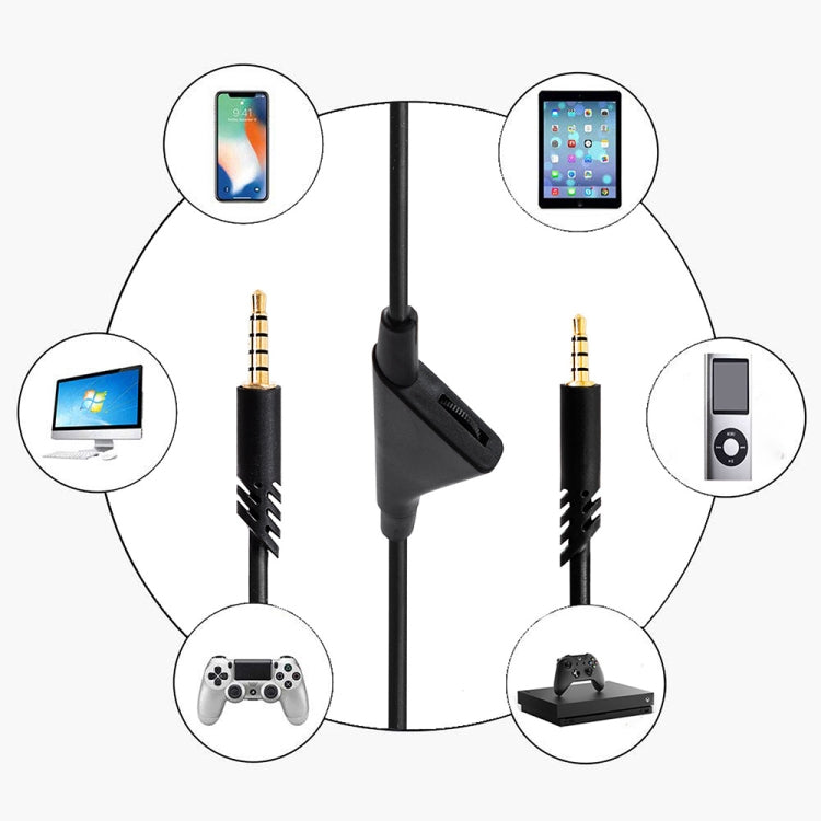 ZS0175 For Logitech Astro A10 / A40 / A30 3.5mm Male to Male Volume Adjustable Earphone Audio Cable, Cable Length: 2m ZS0175 For Logitech Astro A10 / A40 / A30 3.5mm Male to Male Volume Adjustable Earphone Audio Cable, Cable Length: 2m