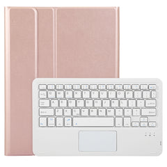 For iPad 11 2025 / 10th Gen 10.9 2022 A10B-A Lambskin Texture Bluetooth Touch Keyboard Leather Tablet Case with Pen Slot, A10B-A