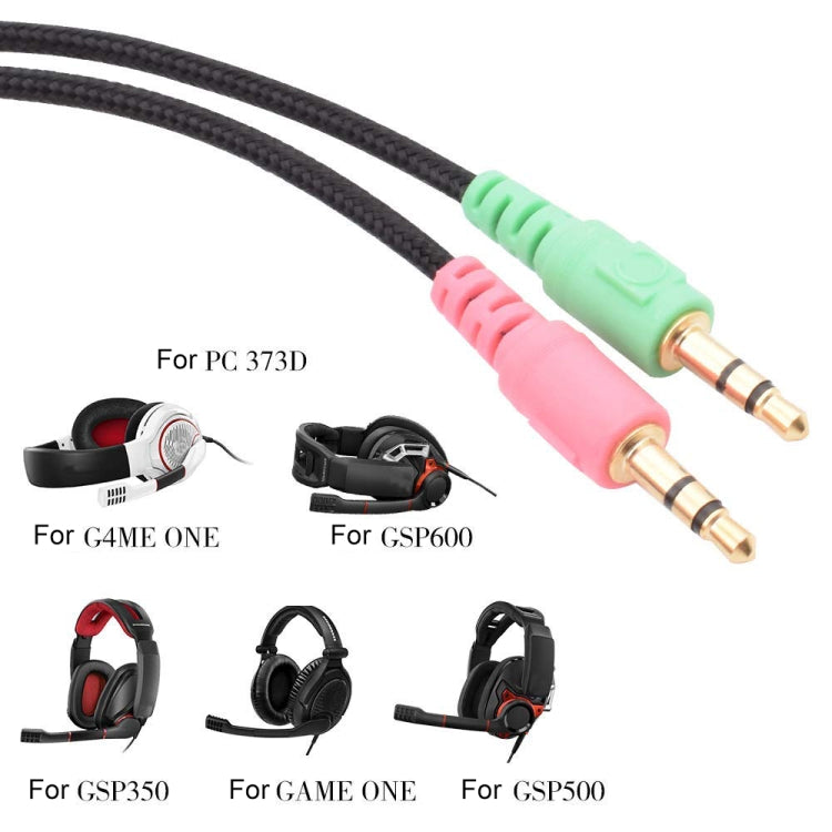 ZS0076 PC Version Gaming Headphone Cable for Sennheiser PC 373D GSP350 GSP500 GSP600 G4ME ONE GAME ZERO ZS0076 PC Version Gaming Headphone Cable for Sennheiser PC 373D GSP350 GSP500 GSP600 G4ME ONE GAME ZERO