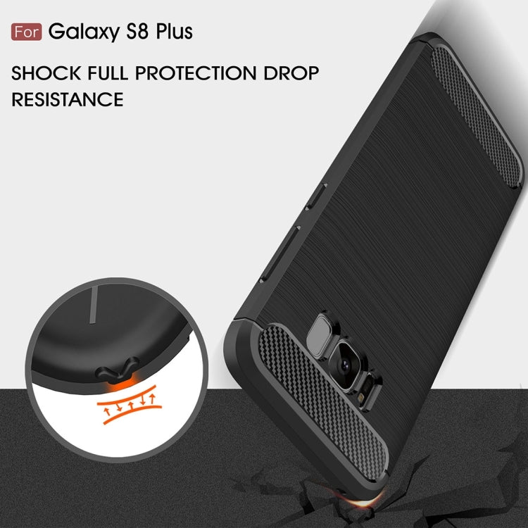 For Galaxy S8 + / G9550 Brushed Carbon Fiber Texture Shockproof TPU Protective Cover Case For Galaxy S8 + / G9550 Brushed Carbon Fiber Texture Shockproof TPU Protective Cover Case