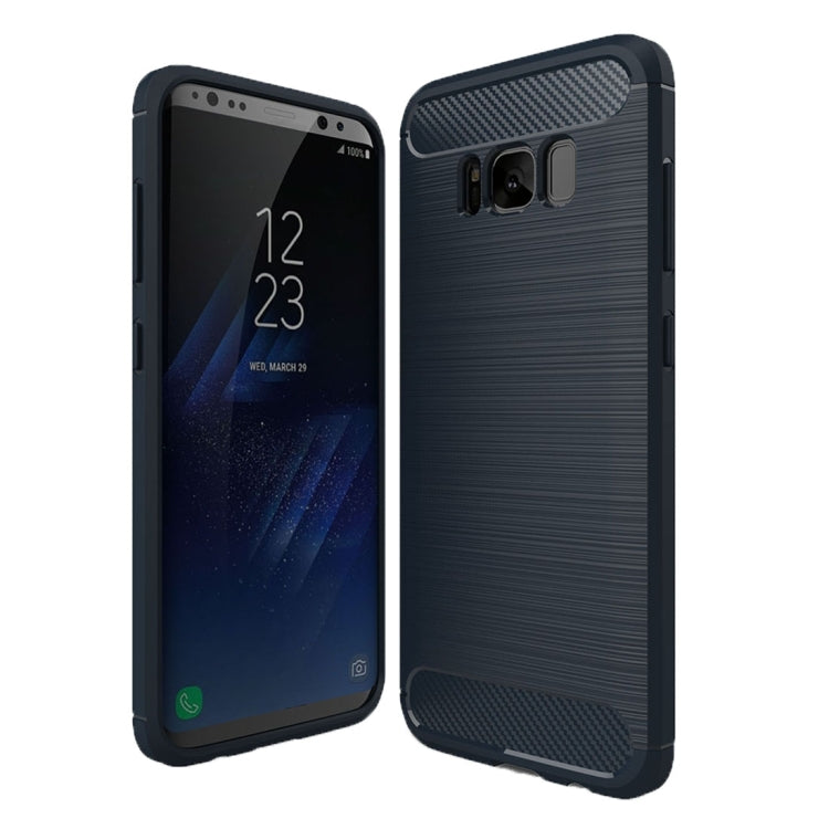 For Galaxy S8 Brushed Carbon Fiber Texture Shockproof TPU Protective Cover Case For Galaxy S8 Brushed Carbon Fiber Texture Shockproof TPU Protective Cover Case