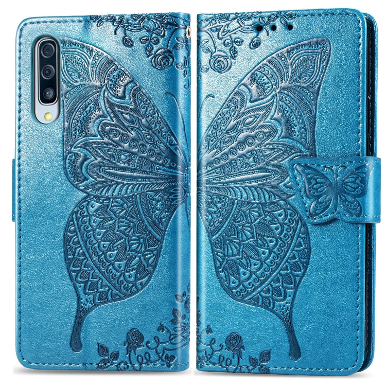 Butterfly Love Flowers Embossing Horizontal Flip Leather Case for Galaxy A70, with Holder & Card Slots & Wallet & Lanyard Butterfly Love Flowers Embossing Horizontal Flip Leather Case for Galaxy A70, with Holder & Card Slots & Wallet & Lanyard