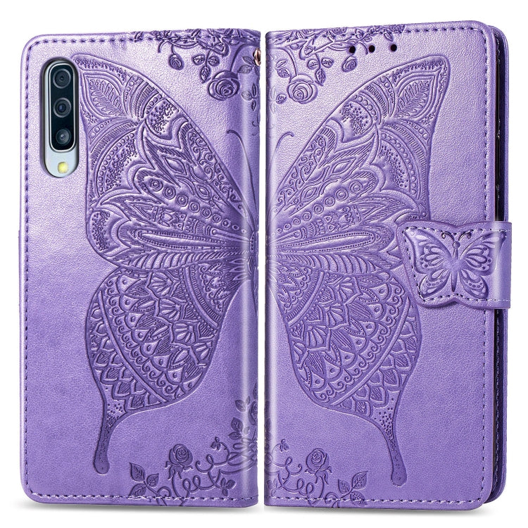 Butterfly Love Flowers Embossing Horizontal Flip Leather Case for Galaxy A70, with Holder & Card Slots & Wallet & Lanyard Butterfly Love Flowers Embossing Horizontal Flip Leather Case for Galaxy A70, with Holder & Card Slots & Wallet & Lanyard