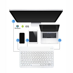 X3 10 inch Universal Tablet Round Keycap Wireless Bluetooth Keyboard