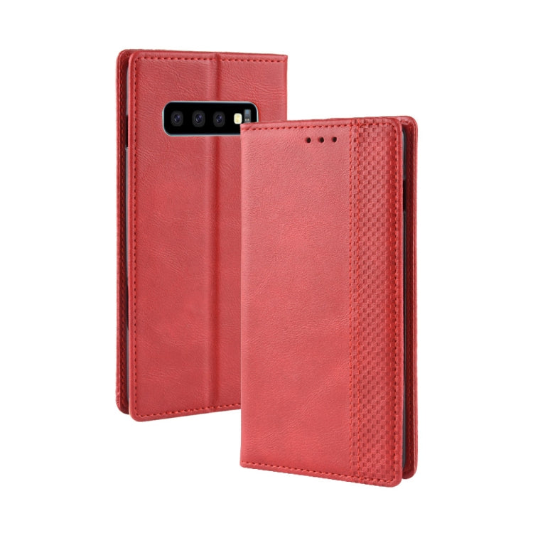 Magnetic Buckle Retro Crazy Horse Texture Horizontal Flip Leather Case for Galaxy S10 (5G), with Holder & Card Slots & Photo Frame Magnetic Buckle Retro Crazy Horse Texture Horizontal Flip Leather Case for Galaxy S10 (5G), with Holder & Card Slots & Photo Frame