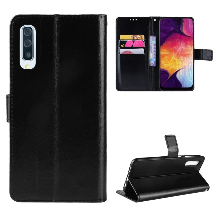 Retro Crazy Horse Texture Horizontal Flip Leather Case for Galaxy A70, with Holder & Card Slots & Photo Frame Retro Crazy Horse Texture Horizontal Flip Leather Case for Galaxy A70, with Holder & Card Slots & Photo Frame