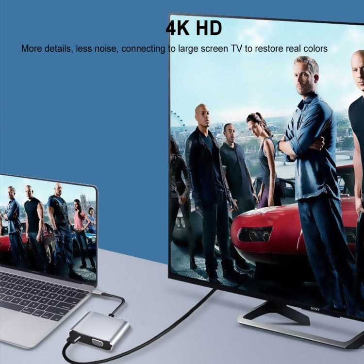 2 in 1 Multifunctional USB-C / Type-C to HDMI+VGA HUB Docking Station 2 in 1 Multifunctional USB-C / Type-C to HDMI+VGA HUB Docking Station