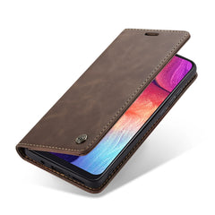 CaseMe-013 Multifunctional Retro Frosted Horizontal Flip Leather Case for Galaxy A30S / A50S / A50, with Card Slot & Holder & Zipper Wallet & Photo Frame, For Galaxy A50