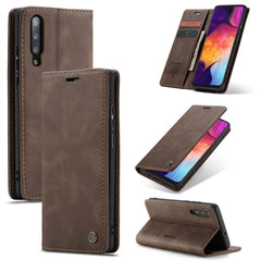 CaseMe-013 Multifunctional Retro Frosted Horizontal Flip Leather Case for Galaxy A30S / A50S / A50, with Card Slot & Holder & Zipper Wallet & Photo Frame, For Galaxy A50
