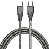ADC-009 USB-C / Type-C to USB-C / Type-C Zinc Alloy Hose Fast Charging Data Cable, Cable Length: 1m
