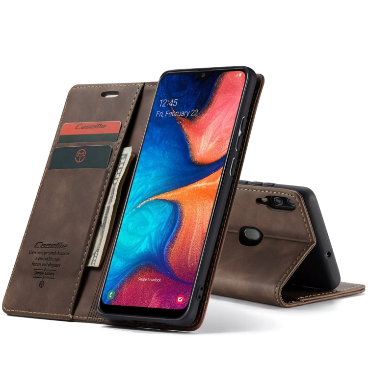 CaseMe-013 Multifunctional Retro Frosted Horizontal Flip Leather Case for Galaxy A20 / A30, with Card Slot & Holder & Wallet CaseMe-013 Multifunctional Retro Frosted Horizontal Flip Leather Case for Galaxy A20 / A30, with Card Slot & Holder & Wallet