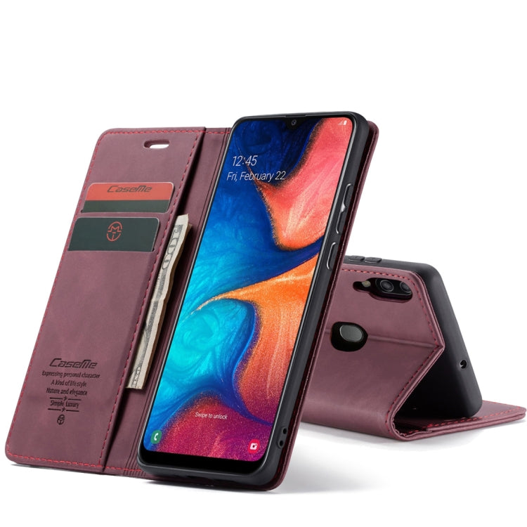CaseMe-013 Multifunctional Retro Frosted Horizontal Flip Leather Case for Galaxy A20 / A30, with Card Slot & Holder & Wallet CaseMe-013 Multifunctional Retro Frosted Horizontal Flip Leather Case for Galaxy A20 / A30, with Card Slot & Holder & Wallet