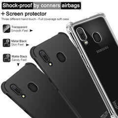 IMAK All-inclusive Shockproof Airbag TPU Case for Galaxy A20 / Galaxy A30, with Screen Protector