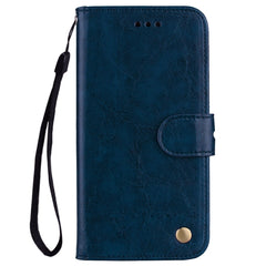 Business Style Oil Wax Texture Horizontal Flip Leather Case for Galaxy A6 Plus (2018), with Holder & Card Slots & Wallet