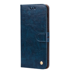 Business Style Oil Wax Texture Horizontal Flip Leather Case for Galaxy A6 Plus (2018), with Holder & Card Slots & Wallet