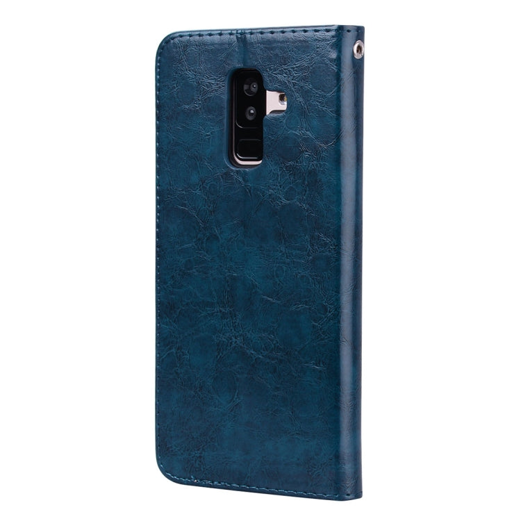 Business Style Oil Wax Texture Horizontal Flip Leather Case for Galaxy A6 Plus (2018), with Holder & Card Slots & Wallet Business Style Oil Wax Texture Horizontal Flip Leather Case for Galaxy A6 Plus (2018), with Holder & Card Slots & Wallet