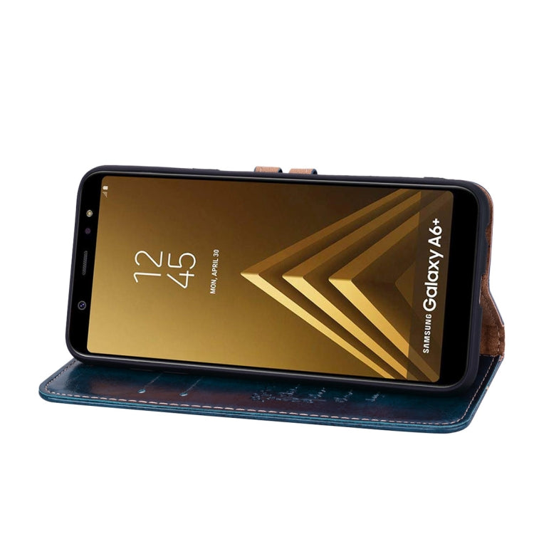 Business Style Oil Wax Texture Horizontal Flip Leather Case for Galaxy A6 Plus (2018), with Holder & Card Slots & Wallet Business Style Oil Wax Texture Horizontal Flip Leather Case for Galaxy A6 Plus (2018), with Holder & Card Slots & Wallet