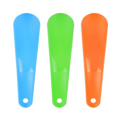 5 PCS 019 Plastic Shoehorn Household Shoes Auxiliary Shoe Puller, Specification: Curved, Color Random Delivery