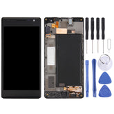 LCD Screen and Digitizer Full Assembly with Frame for Nokia Lumia 735 (Black), For Lumia 735 Black
