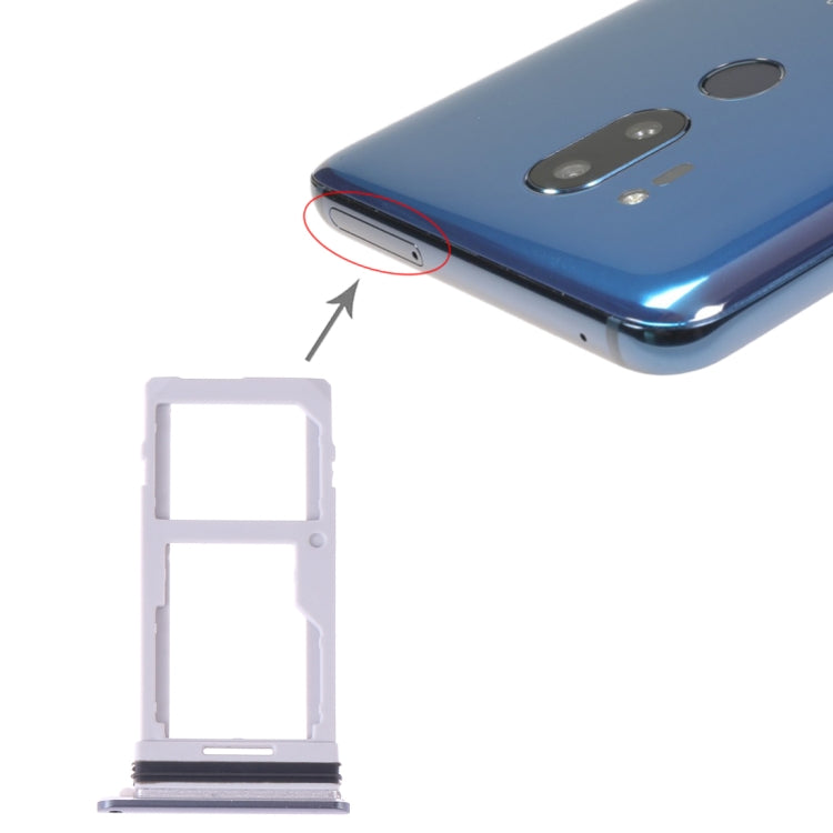 SIM Card Tray + SIM Card Tray / Micro SD Card Tray for LG G7 ThinQ G710 G710EM G710PM G710VMP G710ULM, For LG G7 ThinQ, For LG G7 ThinQ G710 SIM Card Tray + SIM Card Tray / Micro SD Card Tray for LG G7 ThinQ G710 G710EM G710PM G710VMP G710ULM, For LG G7 ThinQ, For LG G7 ThinQ G710