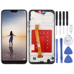 LCD Screen and Digitizer Full Assembly with Frame for Huawei P20 Lite / Nova 3e