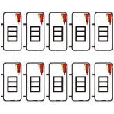 Für Huawei P20 Pro 10 Sätze Rückseite Gehäusedeckel Klebeaufkleber Set, Für P20 Pro