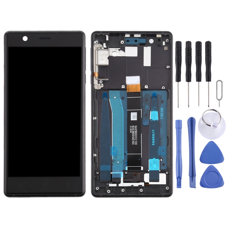 LCD Screen and Digitizer Full Assembly with Frame & Side Keys for Nokia 3 TA-1032, For Nokia 3 LCD Screen and Digitizer Full Assembly with Frame & Side Keys for Nokia 3 TA-1032, For Nokia 3