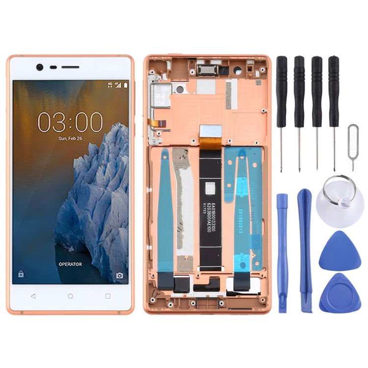 LCD Screen and Digitizer Full Assembly with Frame & Side Keys for Nokia 3 TA-1032, For Nokia 3 LCD Screen and Digitizer Full Assembly with Frame & Side Keys for Nokia 3 TA-1032, For Nokia 3