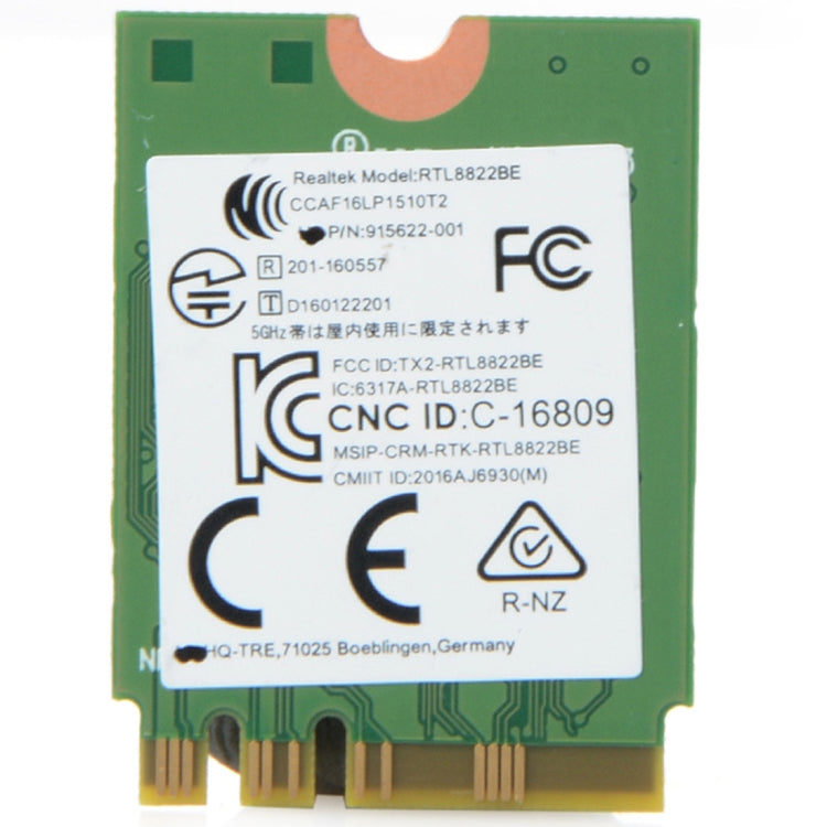 RTL8822BE Dualband AC 433M Netzwerkadapterkarte Bluetooth 4.0 Drahtlose Netzwerkadapterkarte für Dell / ASUS / Toshiba / Sony / Acer, RTL8822BE RTL8822BE Dualband AC 433M Netzwerkadapterkarte Bluetooth 4.0 Drahtlose Netzwerkadapterkarte für Dell / ASUS / Toshiba / Sony / Acer, RTL8822BE