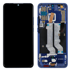 AMOLED Material LCD Screen and Digitizer Full Assembly with Frame for ZTE Axon 10 Pro (4G Version)