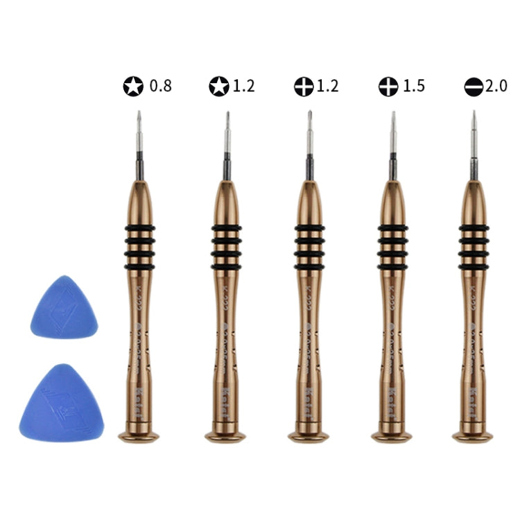 Kaisi K-5222 7 in 1 Plastic Opening Pick + Precision Screwdriver Set Tablet PC Cell Phone Repair Kit, K-5222 Kaisi K-5222 7 in 1 Plastic Opening Pick + Precision Screwdriver Set Tablet PC Cell Phone Repair Kit, K-5222