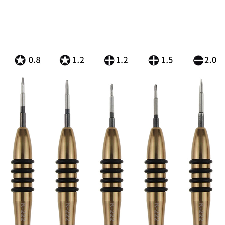 Kaisi K-5222 7 in 1 Plastic Opening Pick + Precision Screwdriver Set Tablet PC Cell Phone Repair Kit, K-5222 Kaisi K-5222 7 in 1 Plastic Opening Pick + Precision Screwdriver Set Tablet PC Cell Phone Repair Kit, K-5222