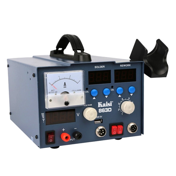 Kaisi K-863D 3 in 1 Hot Air Gun Soldering Station SMD Rework Station With 3A DC Power Supply for Phone PCB Welding Repair Machine, US Plug, K-863D, US Plug, K-863D, EU Plug Kaisi K-863D 3 in 1 Hot Air Gun Soldering Station SMD Rework Station With 3A DC Power Supply for Phone PCB Welding Repair Machine, US Plug, K-863D, US Plug, K-863D, EU Plug