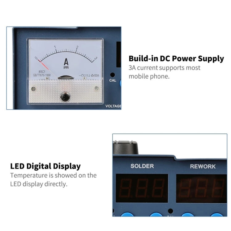 Kaisi K-863D 3 in 1 Hot Air Gun Soldering Station SMD Rework Station With 3A DC Power Supply for Phone PCB Welding Repair Machine, US Plug, K-863D, US Plug, K-863D, EU Plug Kaisi K-863D 3 in 1 Hot Air Gun Soldering Station SMD Rework Station With 3A DC Power Supply for Phone PCB Welding Repair Machine, US Plug, K-863D, US Plug, K-863D, EU Plug