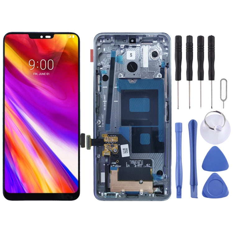 LCD Screen and Digitizer Full Assembly with Frame for LG G7 ThinQ / G710 G710EM G710PM G710VMP LCD Screen and Digitizer Full Assembly with Frame for LG G7 ThinQ / G710 G710EM G710PM G710VMP