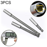 3 in 1 1/4 Electric Batch Head High Magnetism Connecting Rod Pistol Drill Extension Rod Sleeve Fast Turning Joint, Length: 60/100/150mm, 60/100/150mm Joint