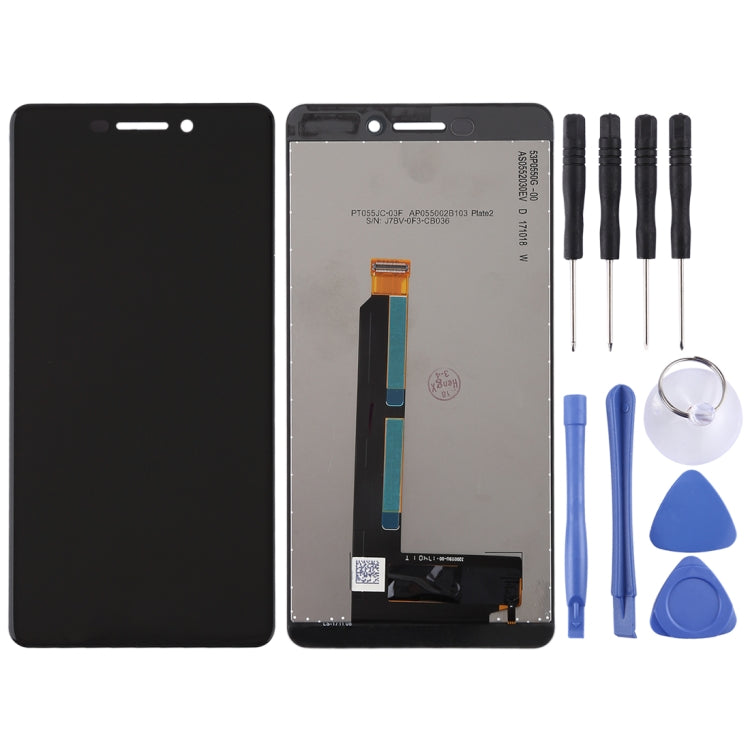 LCD Screen and Digitizer Full Assembly for Nokia 6 2018 / 6.1 SCTA-1043 TA-1045 TA-1050 TA-1054 TA-1068, For Nokia 6 (2018) LCD Screen and Digitizer Full Assembly for Nokia 6 2018 / 6.1 SCTA-1043 TA-1045 TA-1050 TA-1054 TA-1068, For Nokia 6 (2018)
