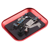 Aluminium Alloy Screw Tray Phone Repair Tool, Screw Tray (Red), Screw Tray