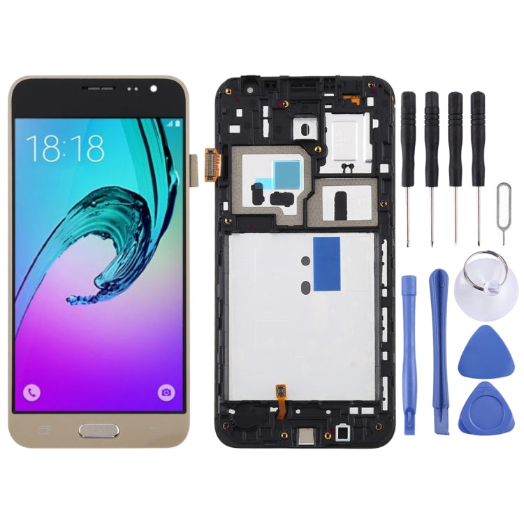 TFT Material LCD Screen and Digitizer Full Assembly with Frame for Galaxy J3 (2016) / J320F TFT Material LCD Screen and Digitizer Full Assembly with Frame for Galaxy J3 (2016) / J320F