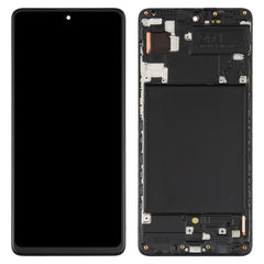 Original Super AMOLED Material LCD Screen and Digitizer Full Assembly with Frame for Galaxy A71, For Samsung Galaxy A71(Original with Frame)