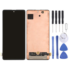 Original Super AMOLED Material LCD Screen and Digitizer Full Assembly for Galaxy A71 4G