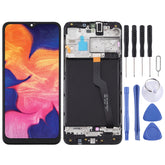 LCD Screen and Digitizer Full Assembly With Frame for Samsung Galaxy A10 / SM-A105F (Single Card Version)